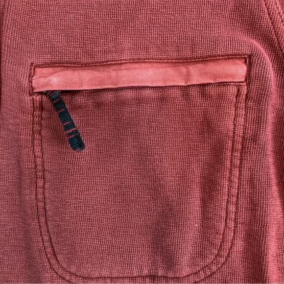 Cabela's Outdoor Gear 1/4 Zip Cotton Pullover Hunting Shirt Maroon (Size L) - Picture 7 of 10